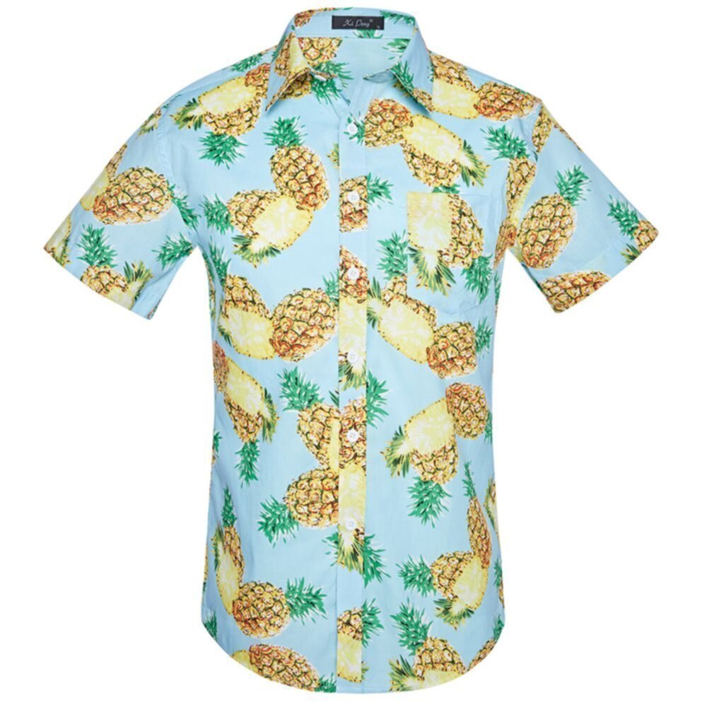 Summer New Beach Casual Men′s Shirt OEM Printed Shirt